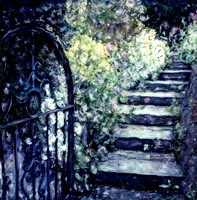 Garden Steps, Glastonbury, England